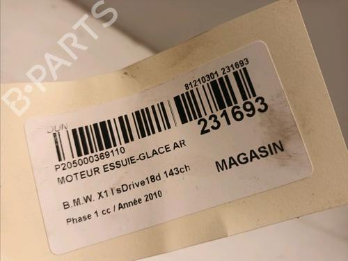 Rear wiper motor BMW X1 (E84) sDrive 18 d | BP16277009M102 