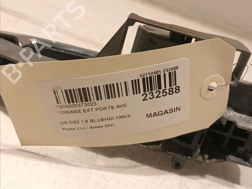 Front right exterior door handle CITROËN DS3 (SA_) 1.6 BlueHDi 100 | BP16478645C129 