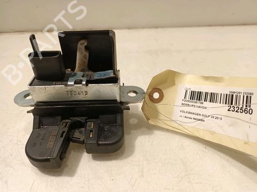 Used Tailgate lock VW GOLF VII (5G1, BQ1, BE1, BE2) 2.0 GTD (184 hp) 17134078