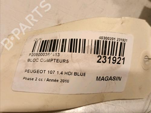 Instrument cluster PEUGEOT 107 (PM_, PN_) 1.4 HDi | BP16083674C47 