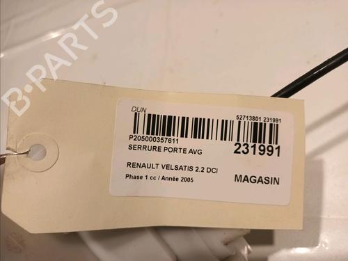 Front left lock RENAULT VEL SATIS (BJ0_) 2.2 dCi (BJ0E, BJ0F) | BP15492032C98 