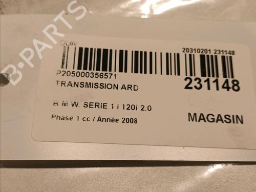 Right rear driveshaft BMW 1 (E81) 120 i | BP15503767M41 