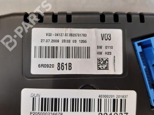 Instrument cluster VW POLO V (6R1, 6C1) 1.6 TDI | BP9333645C47 