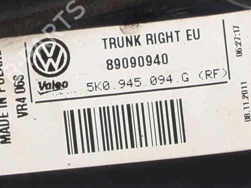 Right tailgate light VW GOLF VI (5K1) 1.6 TDI | BP30899020C80