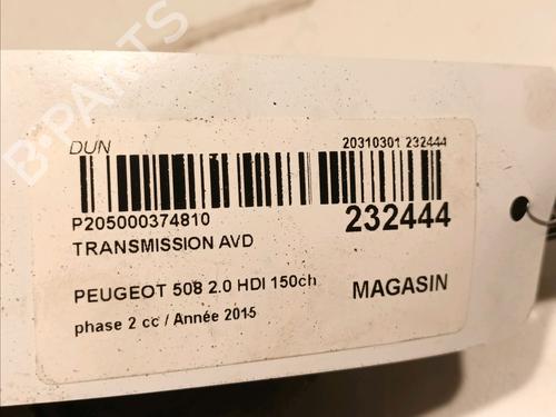 Right front driveshaft PEUGEOT 508 I (8D_) 2.0 BlueHDi 150 | BP16740313M39 
