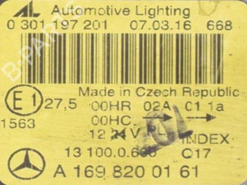 Left headlight MERCEDES-BENZ A-CLASS (W169) A 180 CDI (169.007, 169.307) | BP33453873C28  - Image 8