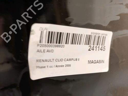 Right front fenders RENAULT CLIO II (BB_, CB_) 1.5 dCi (B/CB3M) | BP18351289C42 