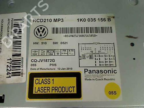 Radio VW GOLF VI (5K1) 1.6 TDI | BP30095553E6