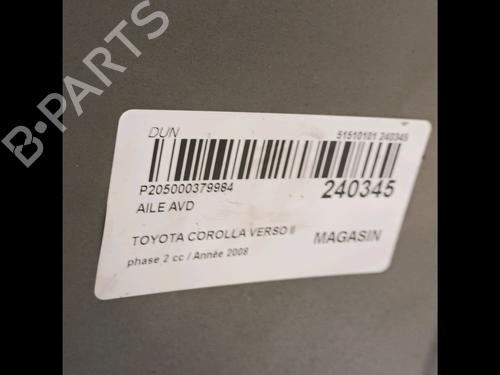 Right front fenders TOYOTA COROLLA Verso (ZER_, ZZE12_, R1_) 2.2 D-4D (AUR10_, AUR10R) | BP17021428C42 