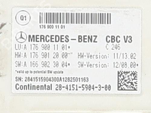 Fuse box MERCEDES-BENZ B-CLASS Sports Tourer (W246, W242) B 180 CDI (246.200) | BP29327886E1 