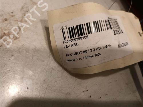 Right taillight PEUGEOT 807 (EB_) 2.2 HDi | BP15685557C35 