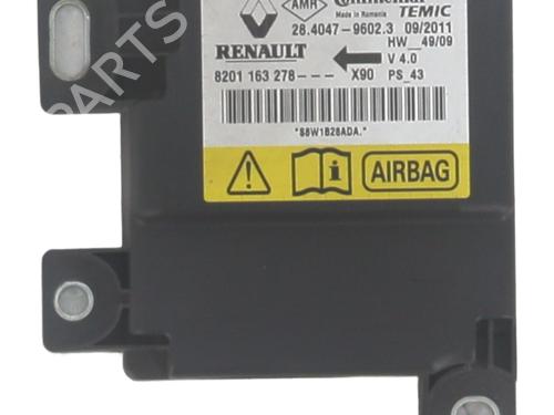 Used ECU airbags ECU airbags DACIA SANDERO 1.2 16V LPG (75 hp) 36034661 36034661