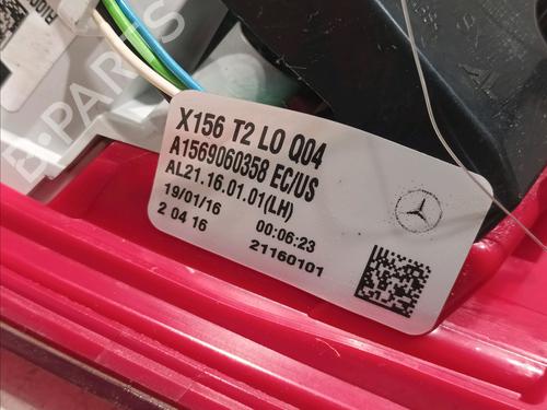 Rear bumper left light MERCEDES-BENZ GLA-CLASS (X156) GLA 200 (156.943) | BP18277094C81 