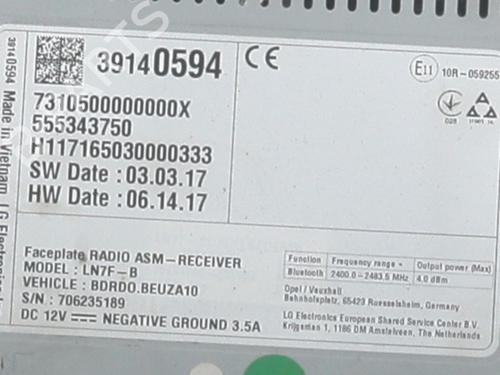 Radio OPEL CORSA E (X15) 1.4 (08, 68) | BP33013821E6  - Image 5