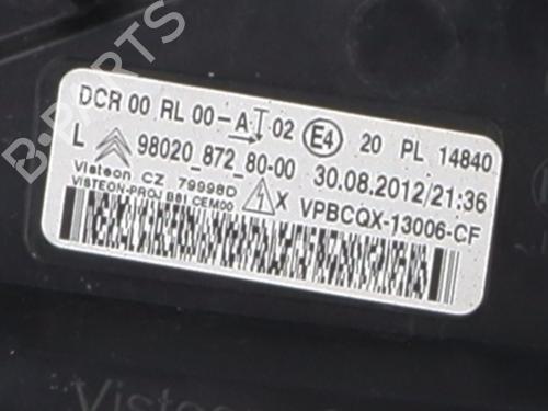 Left headlight CITROËN DS5 2.0 HDi 165 | BP33231918C28 - Image 8