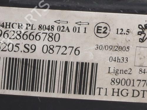 Right headlight PEUGEOT 206 CC (2D) 1.6 HDi 110 | BP30170381C29