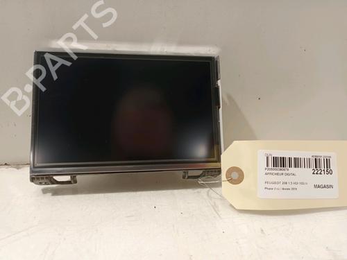 Used Display monitor PEUGEOT 208 I (CA_, CC_) 1.5 BlueHDI 100 (102 hp) 17037018