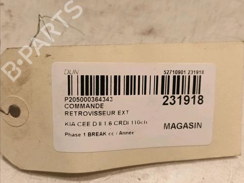 Mirror switch KIA CEE'D Sportswagon (JD) 1.6 CRDi 110 | BP16015454I25 