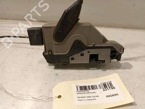 Used Rear right lock PEUGEOT 2008 I (CU_) 1.6 HDi (92 hp) 15722561