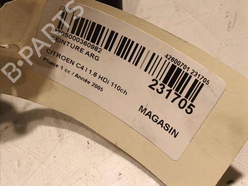 Rear left belt tensioner CITROËN C4 I (LC_) 1.6 HDi | BP15722457C89 