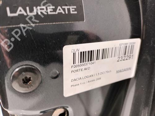 Right front door DACIA LOGAN MCV (KS_) 1.5 dCi (KS0K) | BP16323843C3 