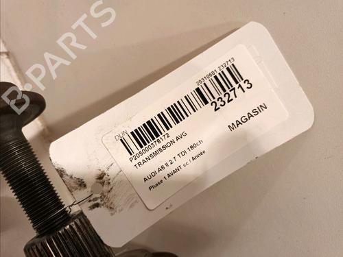 Drivaksel fortil venstre AUDI A6 C6 Avant (4F5) 2.7 TDI | BP16979288M38 