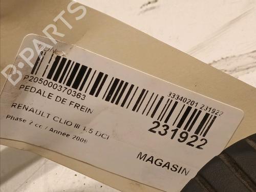 Break pedal RENAULT CLIO III (BR0/1, CR0/1) 1.5 dCi (C/BR0G, C/BR1G) | BP16276841I19 