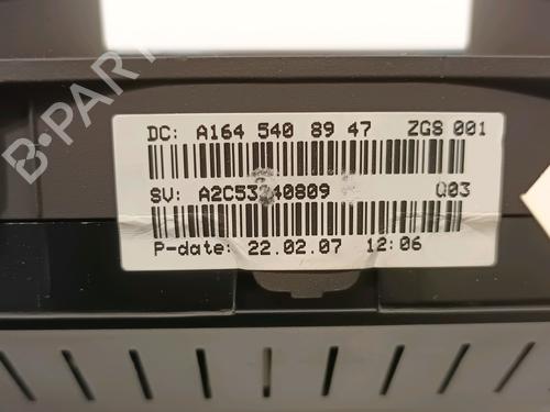 Instrument cluster MERCEDES-BENZ M-CLASS (W164) ML 280 CDI 4-matic (164.120) | BP14948021C47 