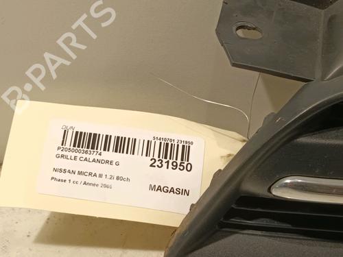 Grille NISSAN MICRA III (K12) 1.2 16V | BP16015443C40 