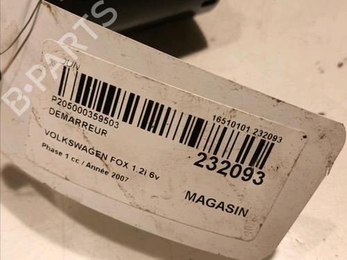 Starter VW FOX Hatchback (5Z1, 5Z3, 5Z4) 1.2 | BP15722334M8 