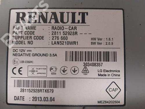 Radio RENAULT CLIO IV (BH_) 1.5 dCi 75 | BP9330197E6 