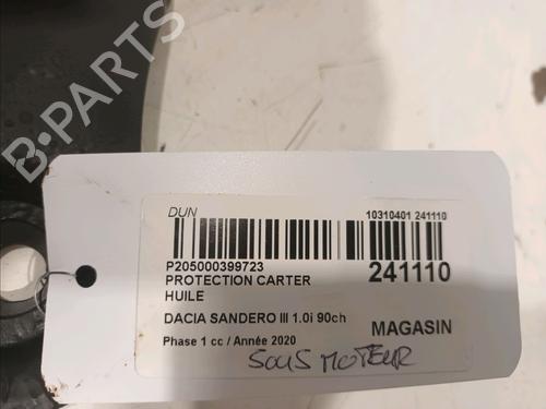 Underbody protection DACIA SANDERO III 1.0 TCe 90 | BP18645807M92 