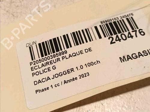 Licence plate light DACIA JOGGER (RK_) 1.0 TCe 100 ECO-G (RKMT) | BP18204388I40 