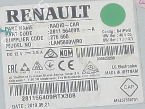 Radio RENAULT CAPTUR I (J5_, H5_) 1.5 dCi 90 (J5N4, J5M5, J5MW, J5M6, J5AL, J5AJ) | BP37682623E6 - Image 5