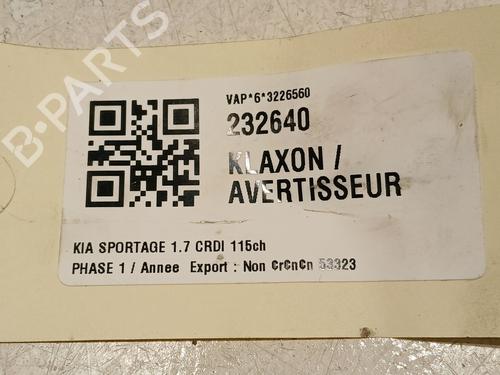 Horn KIA SPORTAGE IV (QL, QLE) 1.7 CRDi | BP20606954E13 
