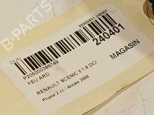 Right taillight RENAULT SCÉNIC II (JM0/1_) 1.9 dCi (JM14) | BP20605664C35 