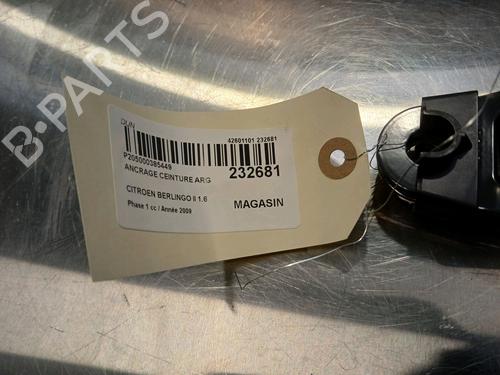 Seat buckle CITROËN BERLINGO MULTISPACE (B9) 1.6 HDi 75 16V | BP17468912I32 