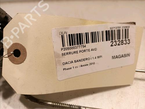 Front right lock DACIA SANDERO 1.4 MPI LPG | BP16875734C97 