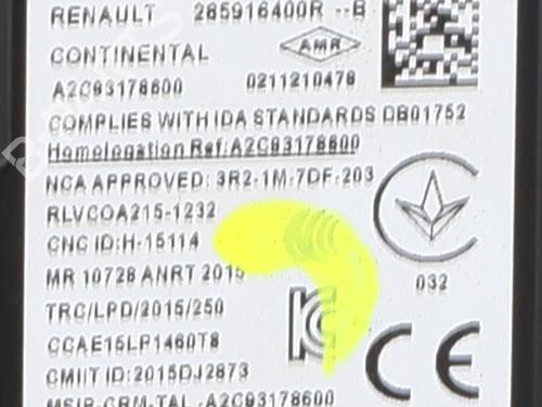 Ignition barrel RENAULT CLIO V (B7_) 1.0 LPG (B7MT) | BP30717570M48 