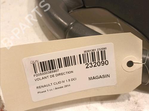 Steering wheel RENAULT CLIO IV (BH_) 1.5 dCi 75 | BP16155325C49 