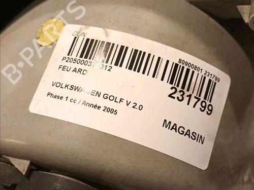 Right taillight VW GOLF V (1K1) 2.0 TDI 16V | BP20605154C35 