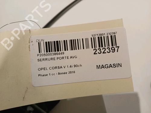 Front left lock OPEL CORSA E (X15) 1.4 (08, 68) | BP17551745C98 