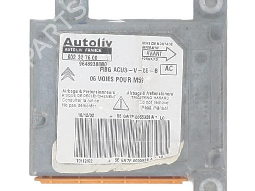 Used ECU airbags PEUGEOT PARTNER MPV (5_, G_) 2.0 HDI (90 hp) 30801153