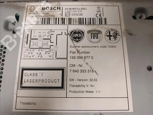 Radio ALFA ROMEO GIULIETTA (940_) 1.6 JTDM (940FXD1A) | BP11693805E6 