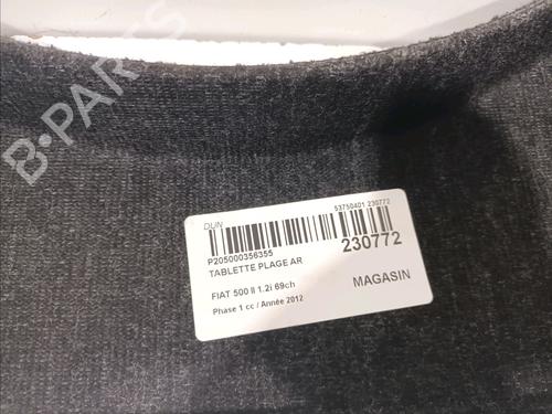 Rear parcel shelf FIAT 500 (312_) 1.2 (312AXA1A) | BP15273645C85 