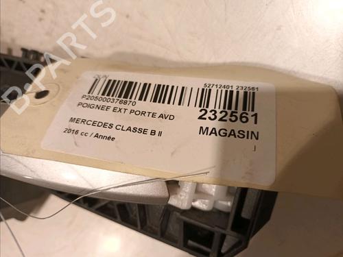 Front right exterior door handle MERCEDES-BENZ B-CLASS Sports Tourer (W246, W242) B 160 CDI / d (246.211) | BP16979358C129 