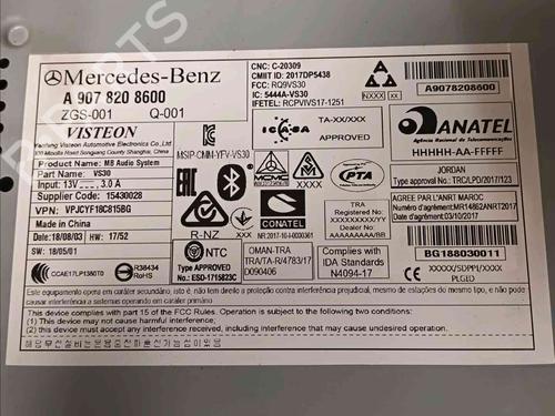 Radio MERCEDES-BENZ SPRINTER 3-t Van (B910) 211 CDI (910.621, 910.623) | BP21587432E6 