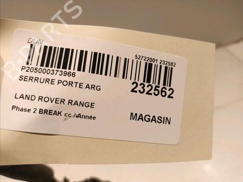 Rear left lock LAND ROVER RANGE ROVER EVOQUE (L538) 2.0 D | BP16537834C100 