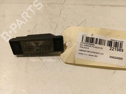 Used Licence plate light NISSAN PATHFINDER III (R51) 2.5 dCi 4WD (171 hp) 16332352