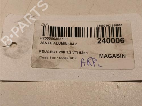 Rim PEUGEOT 208 I (CA_, CC_) 1.2 VTI 82 | BP17338395C45 